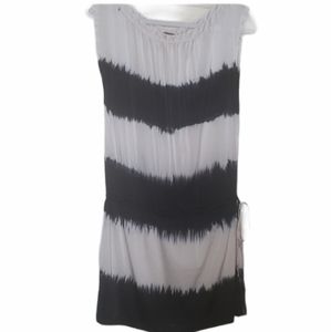 Buddha Wear Silk Cinch Waist Sleeveless Mini Dress sz S